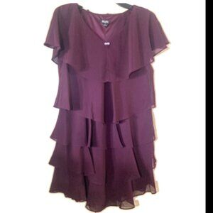 S. L. Fashions Short Sleeve Shift Dress